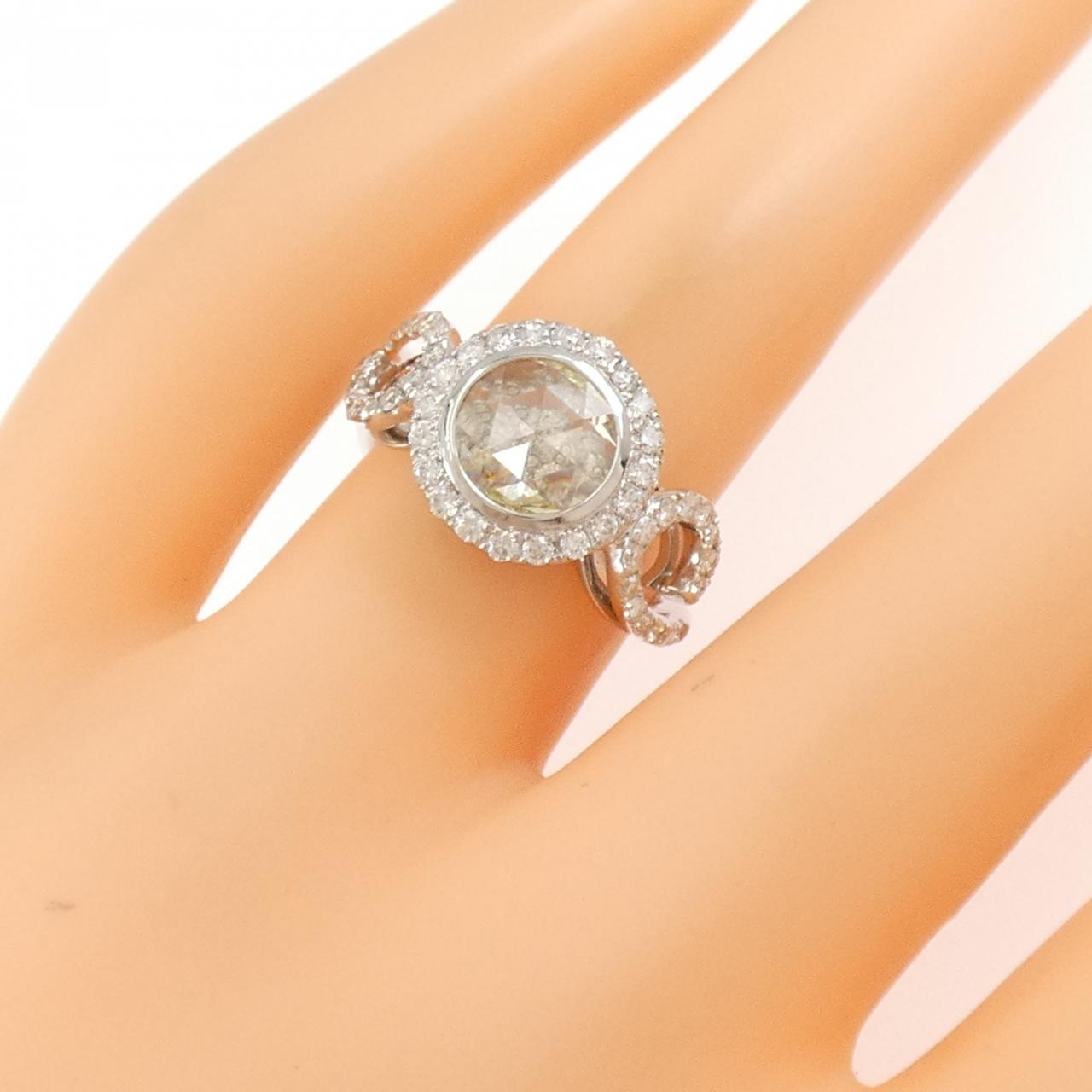K18WG ダイヤモンド リング 0.70CT