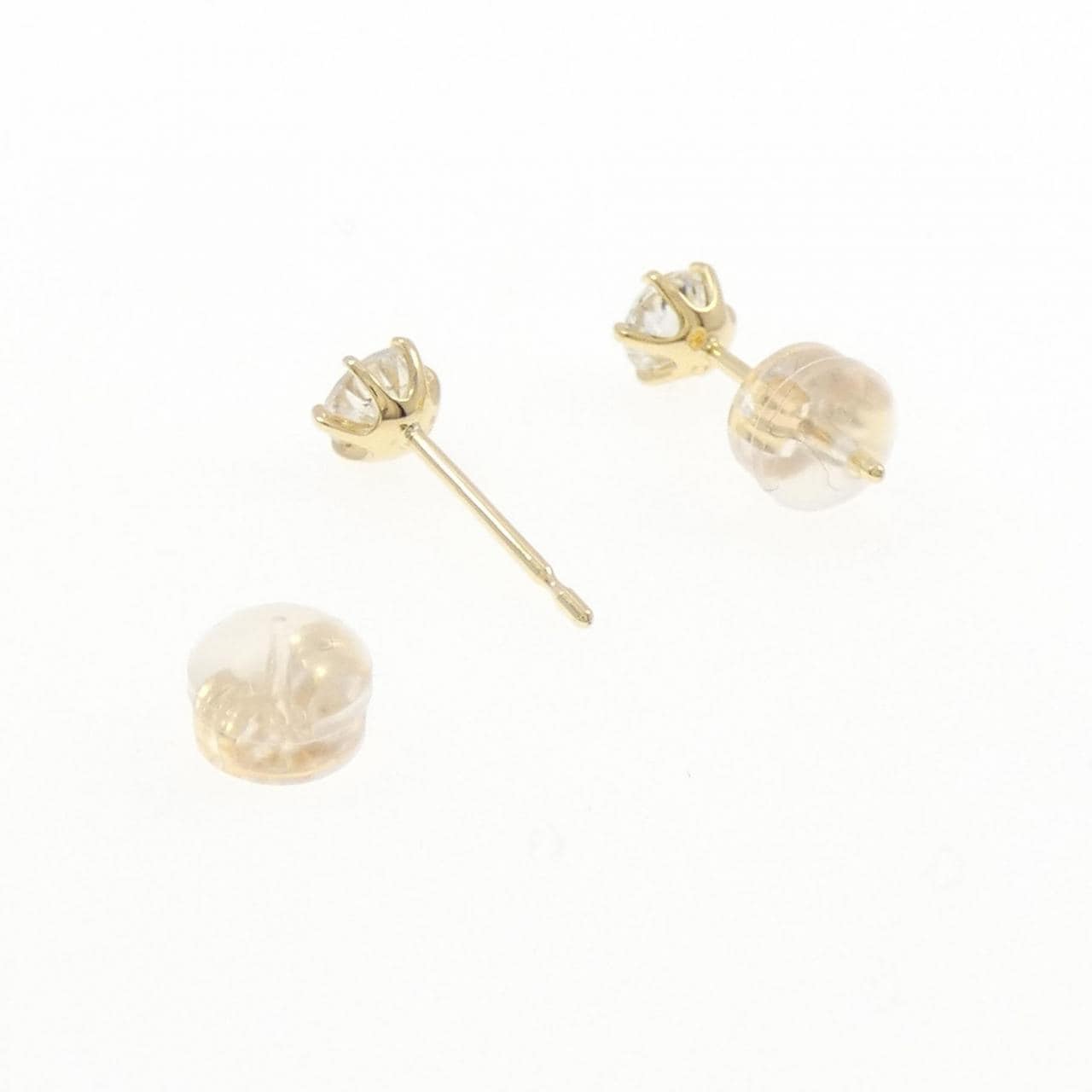 [再加工款] K18YG鑽石耳環 0.303CT 0.307CT HI I1 VG-GOOD