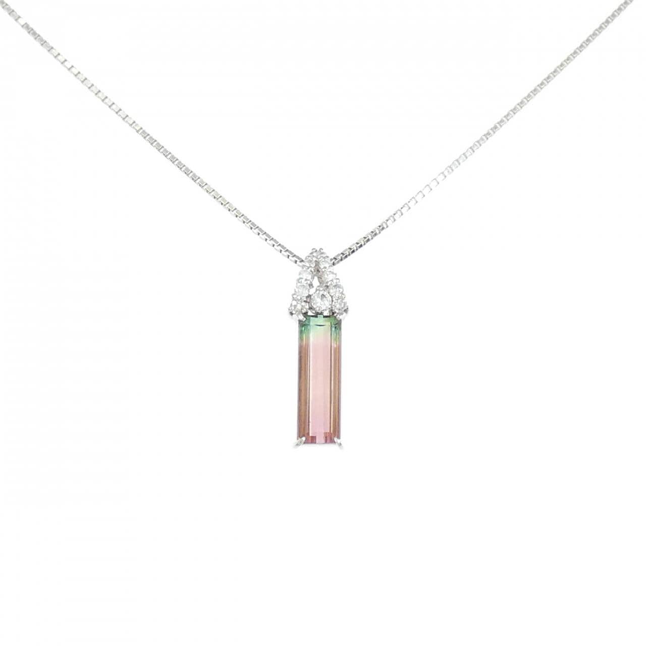 PM/PT850 Tourmaline Necklace 2.05CT