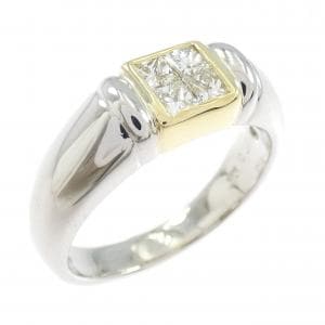 PT900/K18YG ダイヤモンド リング 0.50CT