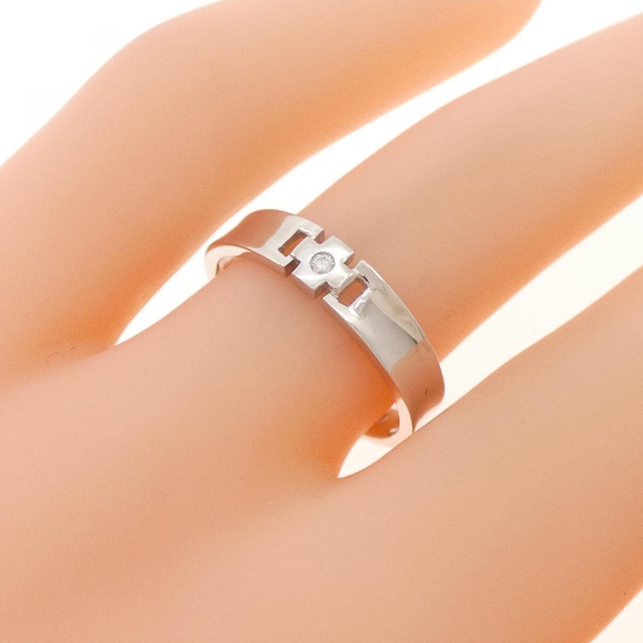 K10WG ダイヤモンド リング 0.01CT