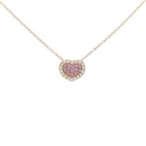ポンテヴェキオ ハート サファイヤ ネックレス 0.14CT