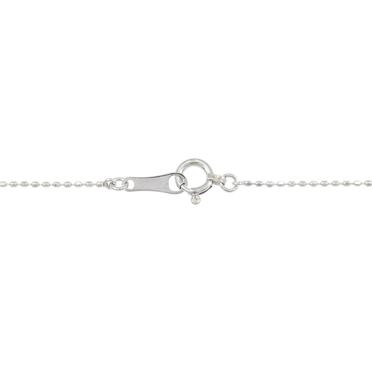 K18WG パヴェ ダイヤモンド ネックレス 0.30CT