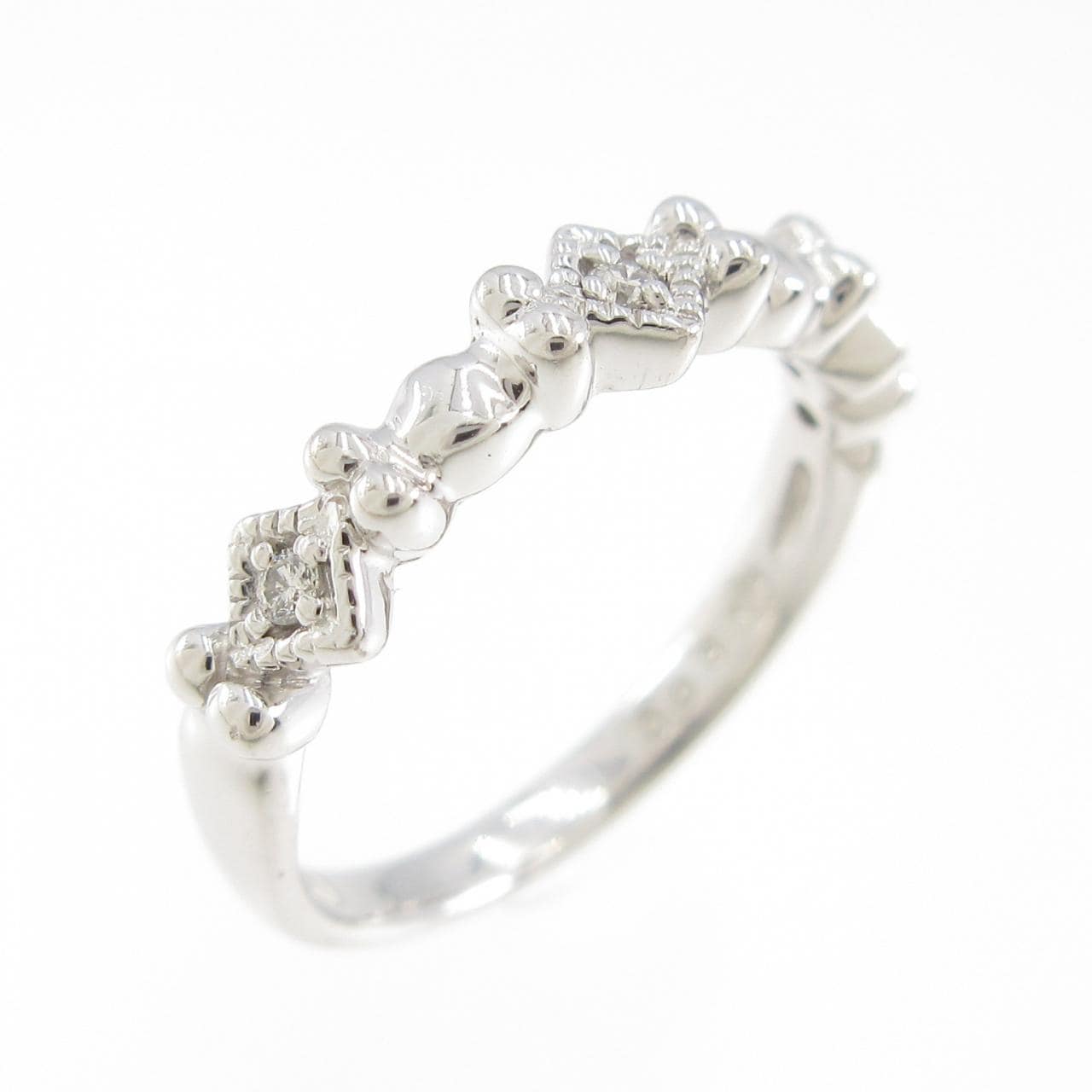 コメ兵｜K18WG ダイヤモンド リング 0.03CT｜ジュエリー｜リング