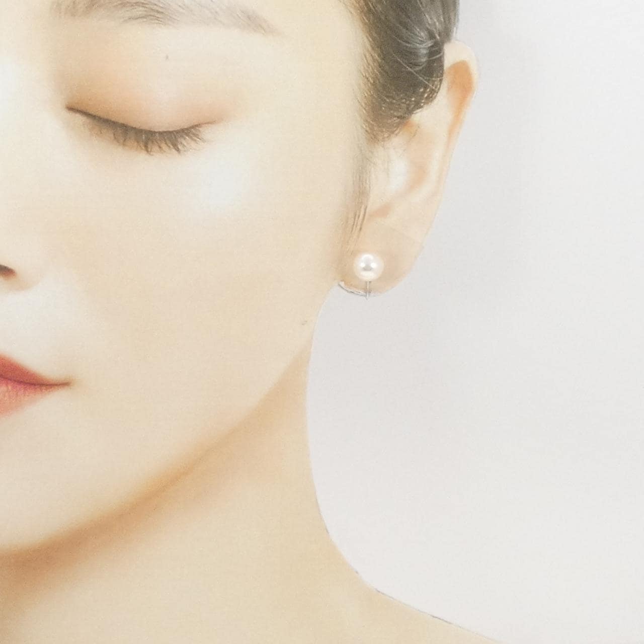 K14WG アコヤパール イヤリング 8.0mm