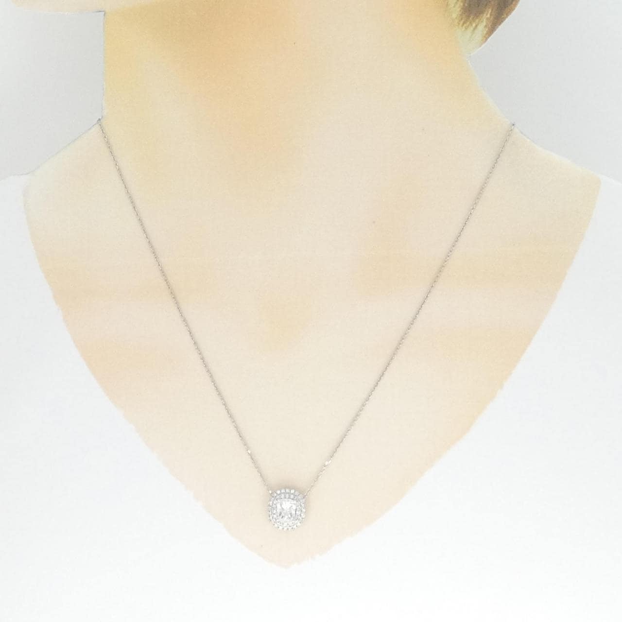【リメイク】PT ダイヤモンド ネックレス 1.021CT F I1 ファンシーカット