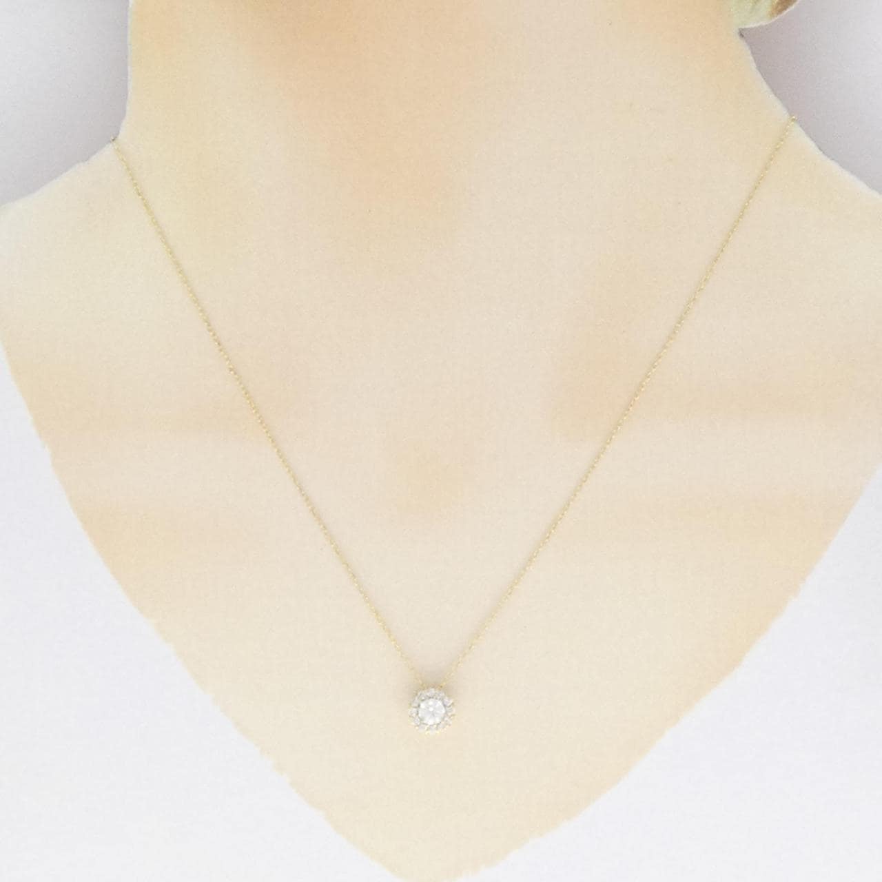 K18YG ダイヤモンド ネックレス 0.303CT