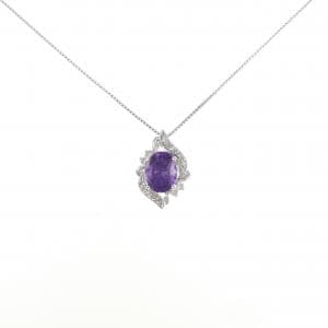 K18WG アメジスト ネックレス 1.67CT