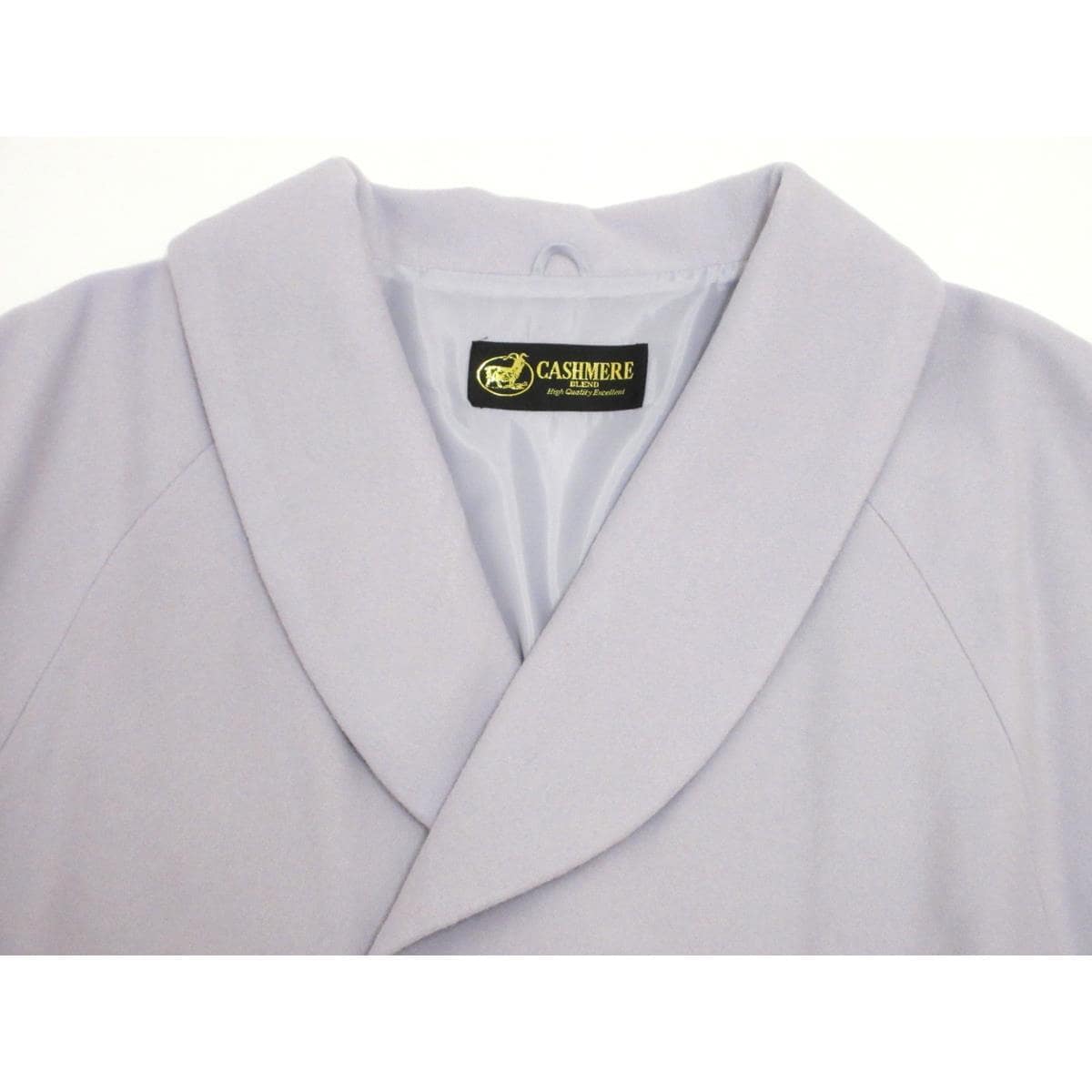 【新品】お洒落コート カシミヤ混 ヘチマ衿