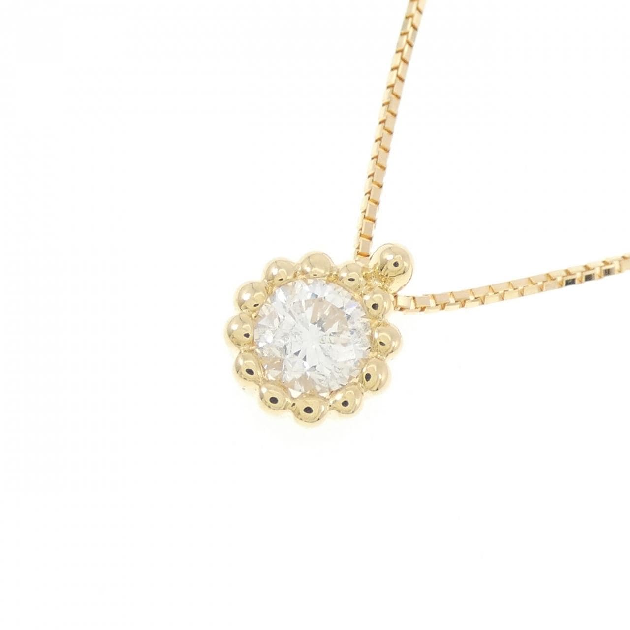 K18YG ダイヤモンド ネックレス 0.36CT
