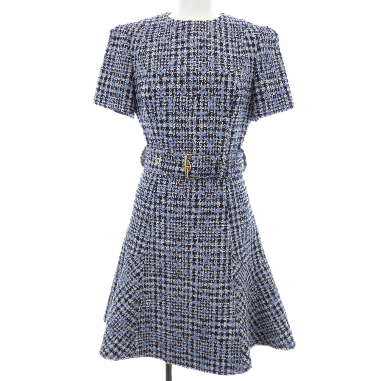 ルイヴィトン LOUIS VUITTON モノグラムツイードスケーター FMDR29JM8 ワンピース