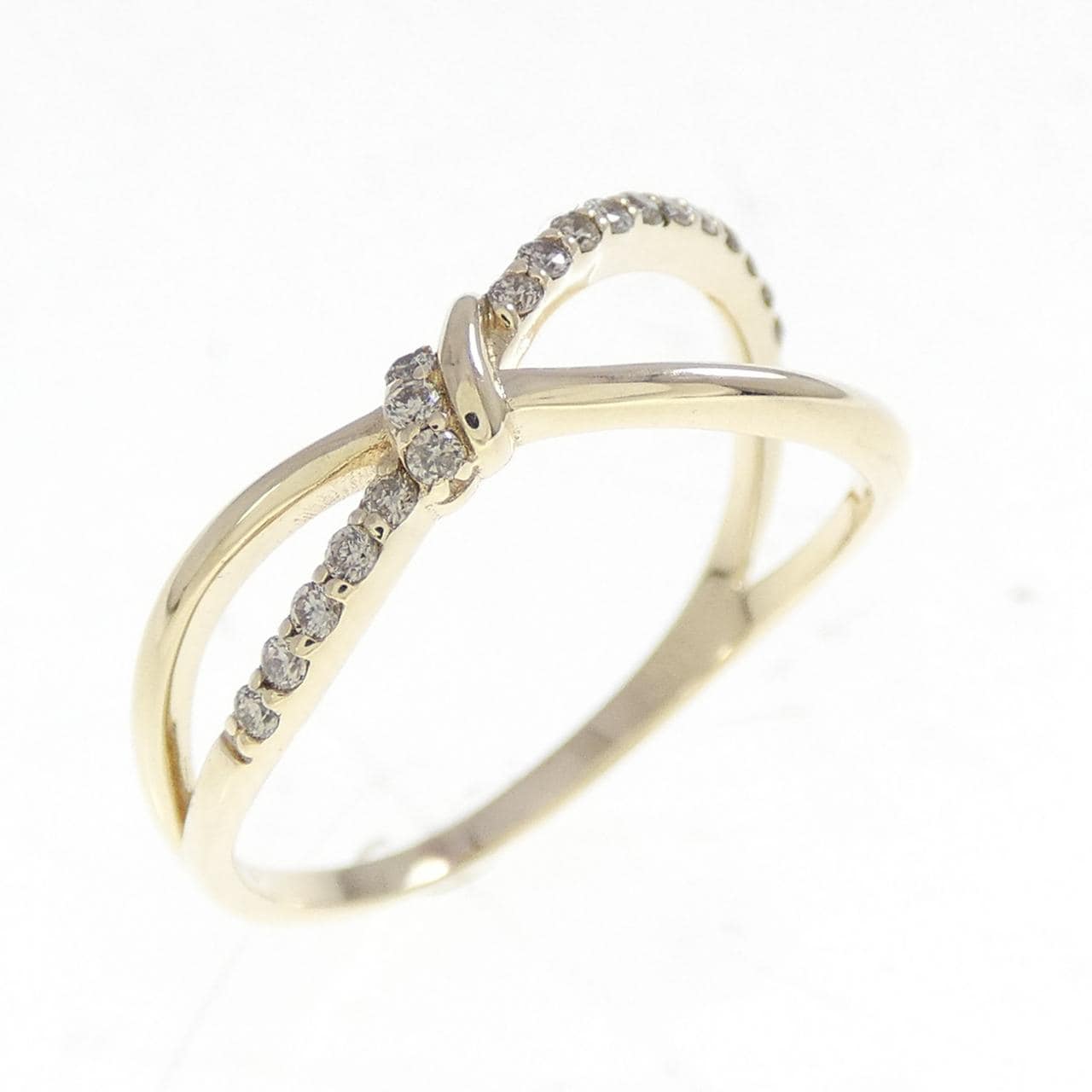 K10YG ダイヤモンド リング 0.10CT