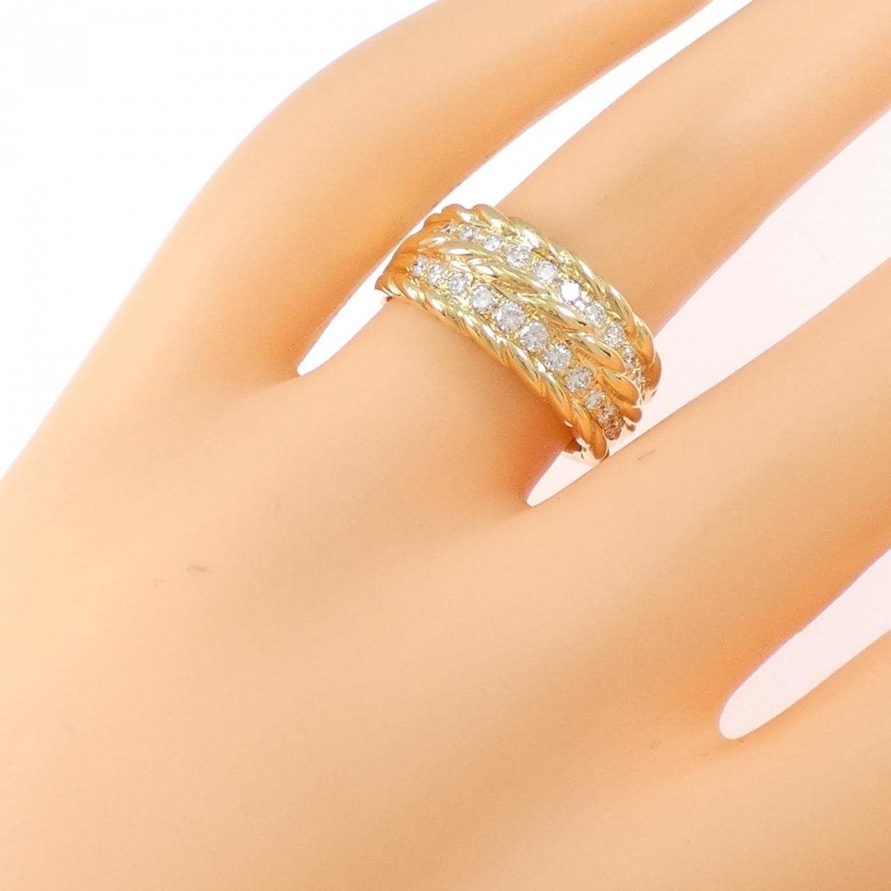 K18YG ダイヤモンド リング 0.45CT