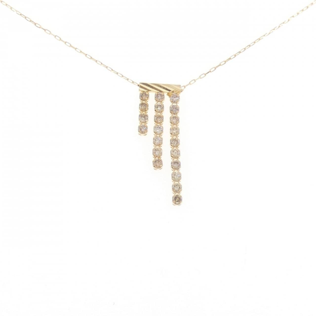 K18YG ダイヤモンド ネックレス 0.30CT
