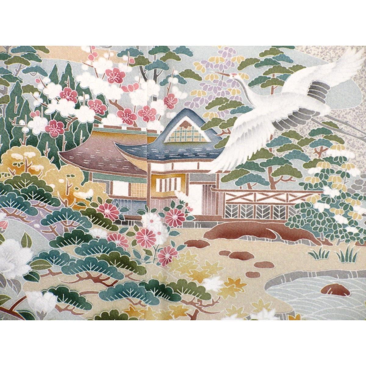 【未使用品】色留袖　仲野雅峰　丸に橘
