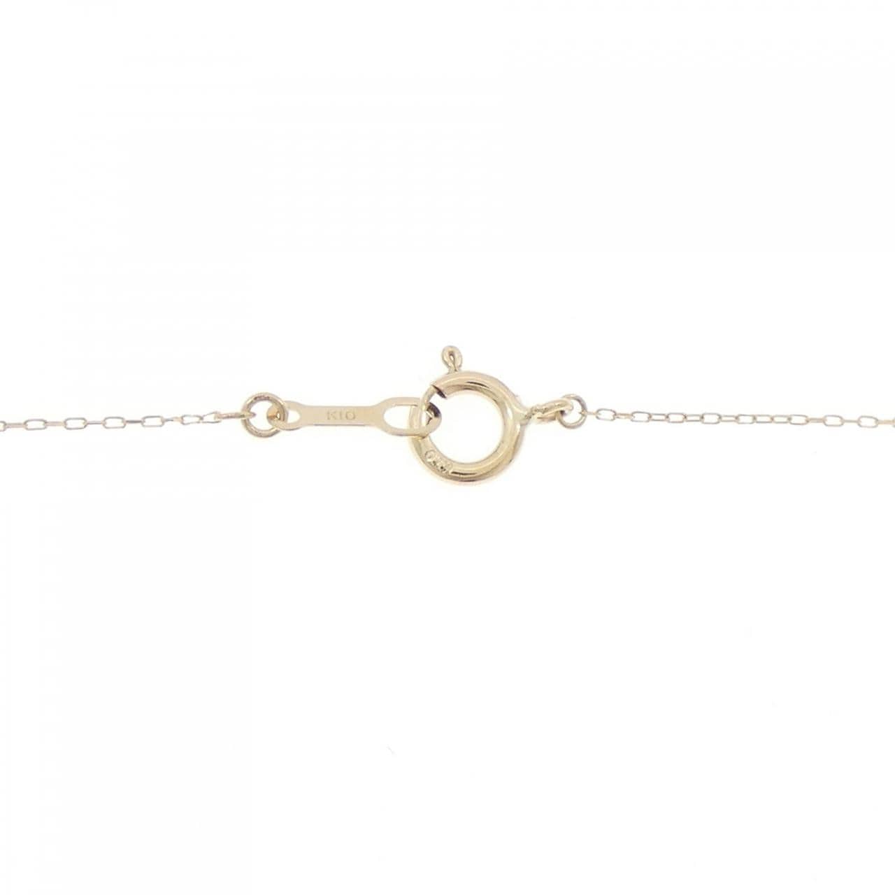 K10YG blue Topaz necklace