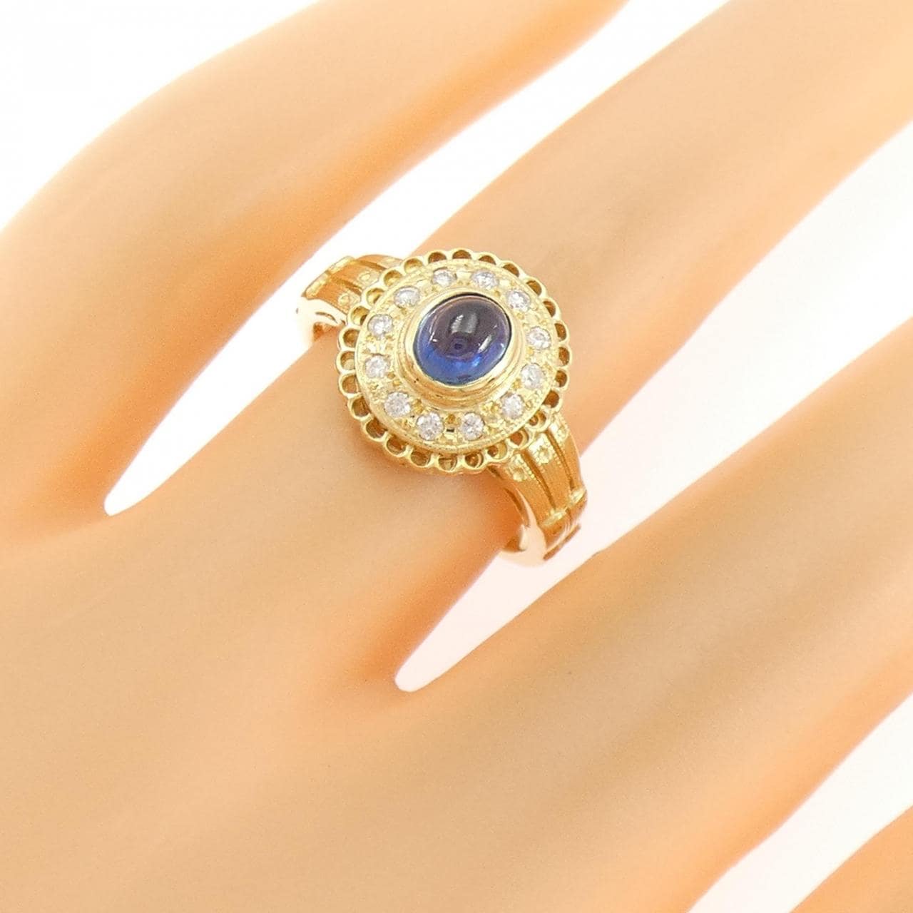 K18YG サファイヤ リング