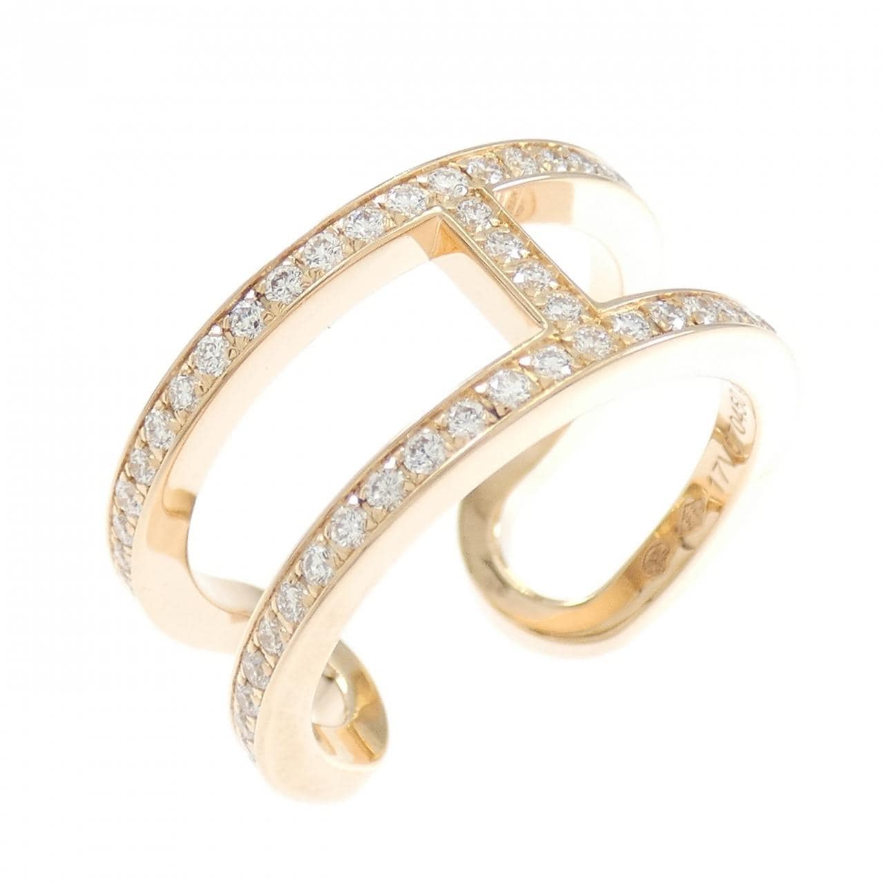 エルメス エヴァーシェーヌダンクル MM リング 0.61CT