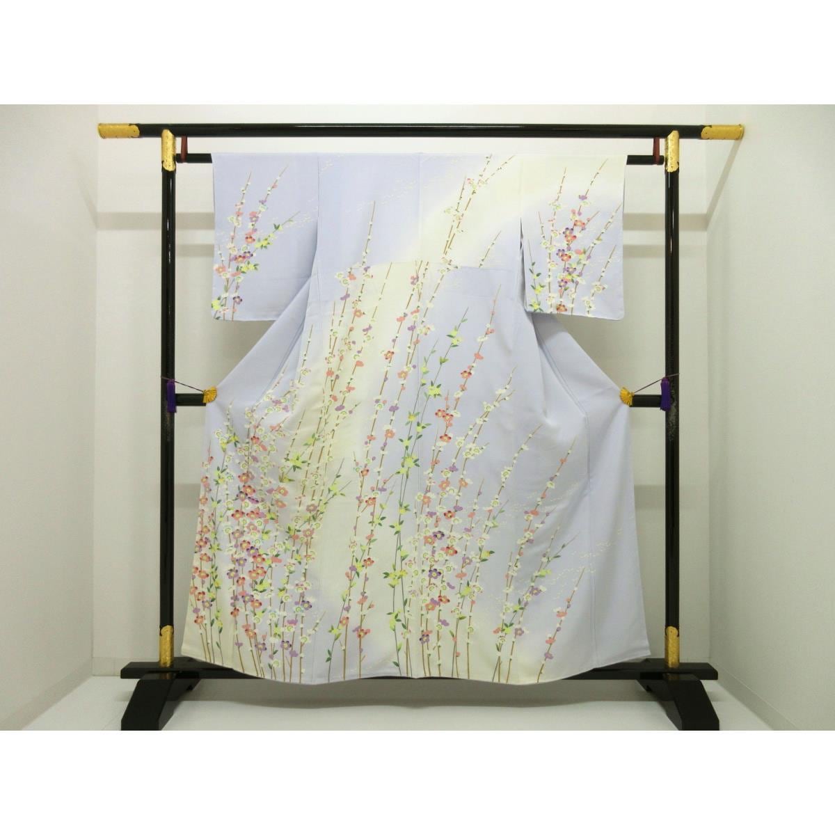 【未使用品】訪問着　友禅加工ボカシ染　Ｓサイズ