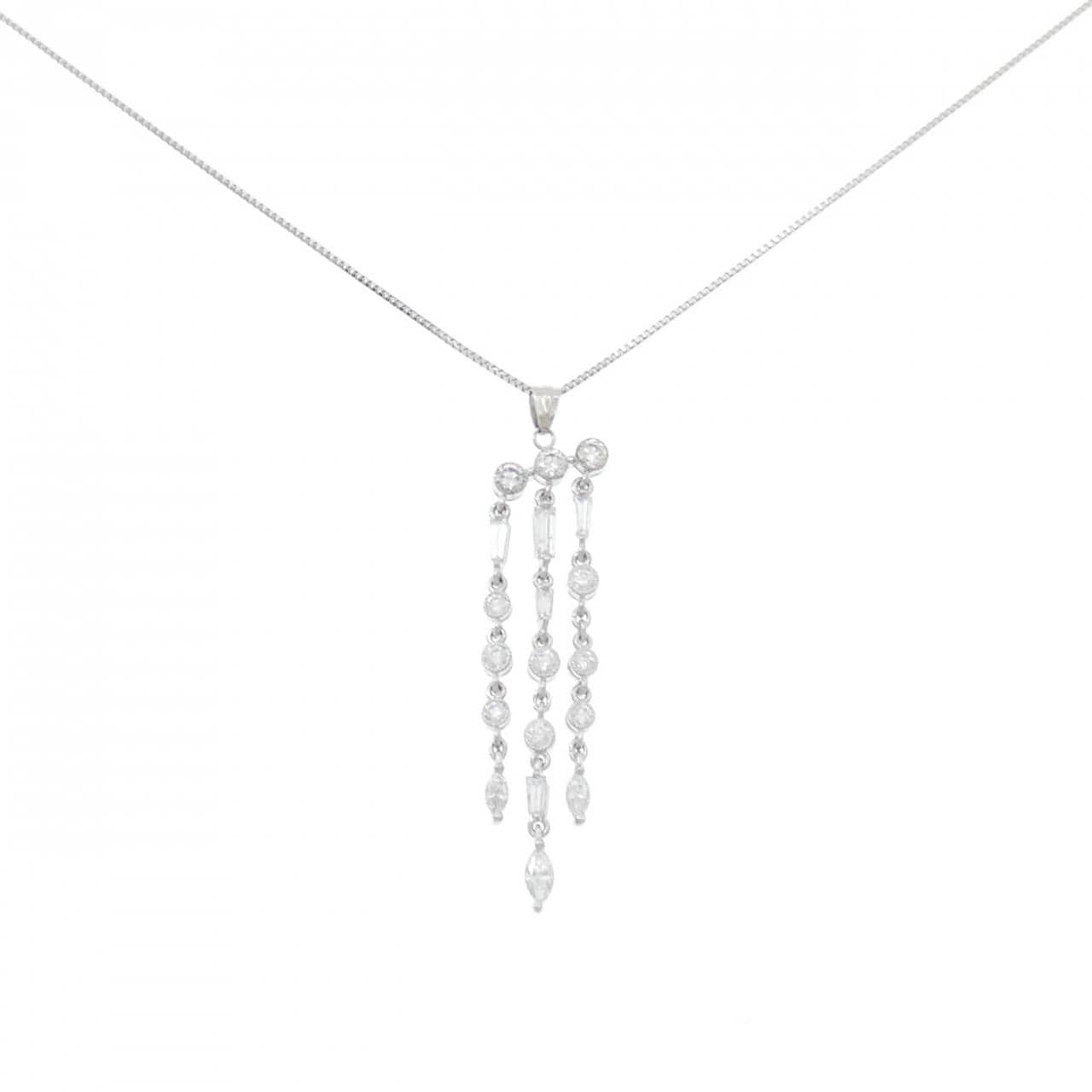 PT900/PT850 ダイヤモンド ネックレス 0.95CT