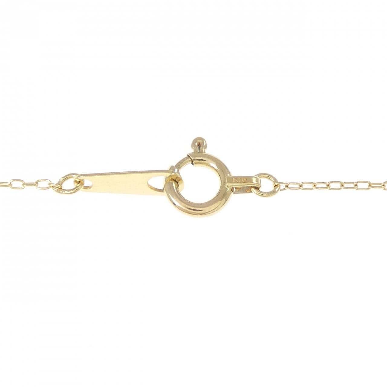 K18YG ダイヤモンド ネックレス 0.08CT