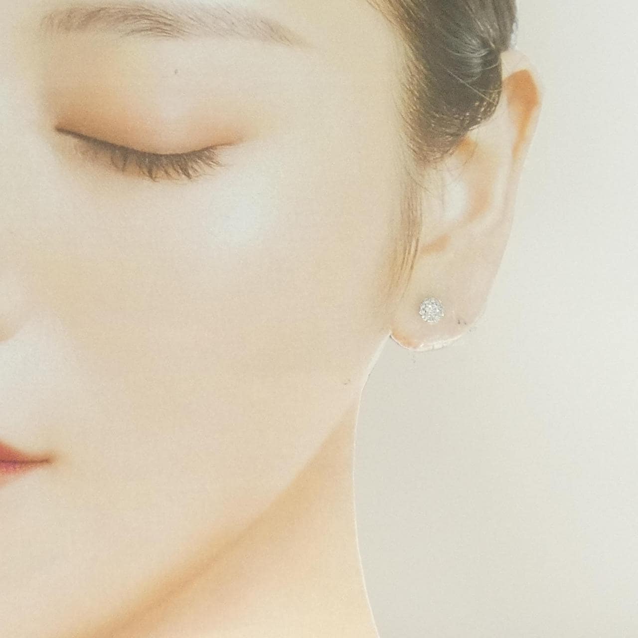 K18WG ダイヤモンド ピアス 0.28CT