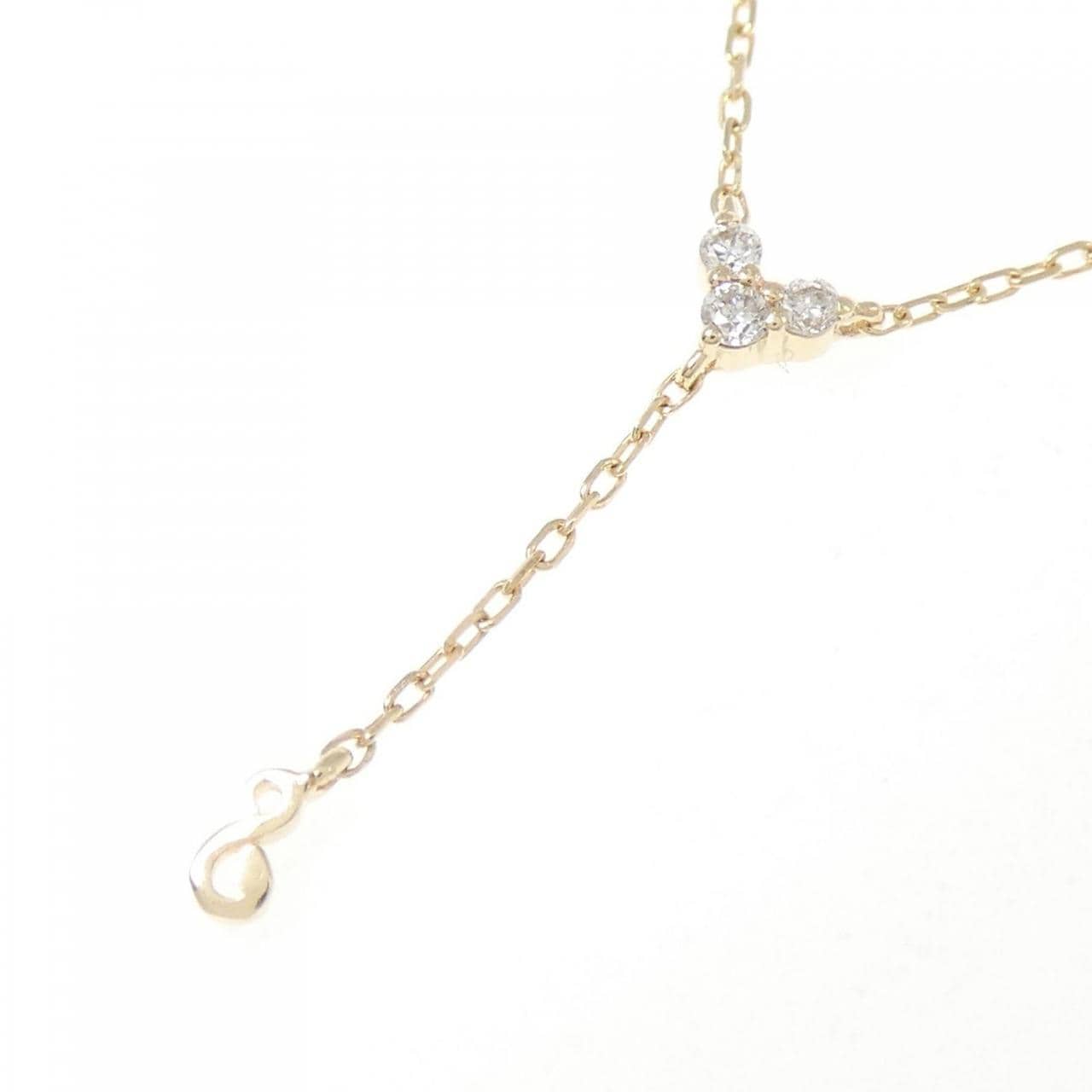 K10YG ダイヤモンド ネックレス 0.03CT