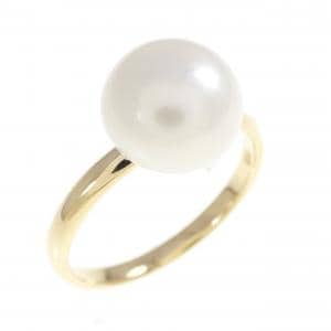 K18YG 淡水パール リング
