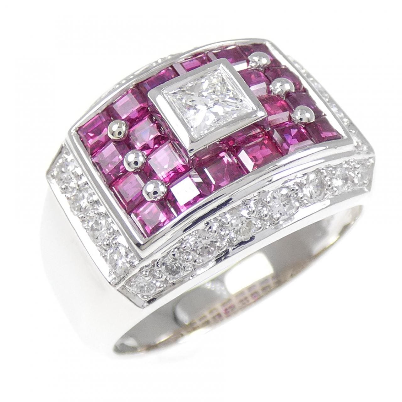 PT900 ルビー リング 2.03CT