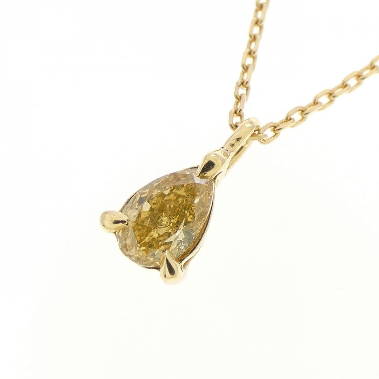 K18YG ダイヤモンド ネックレス 0.18CT