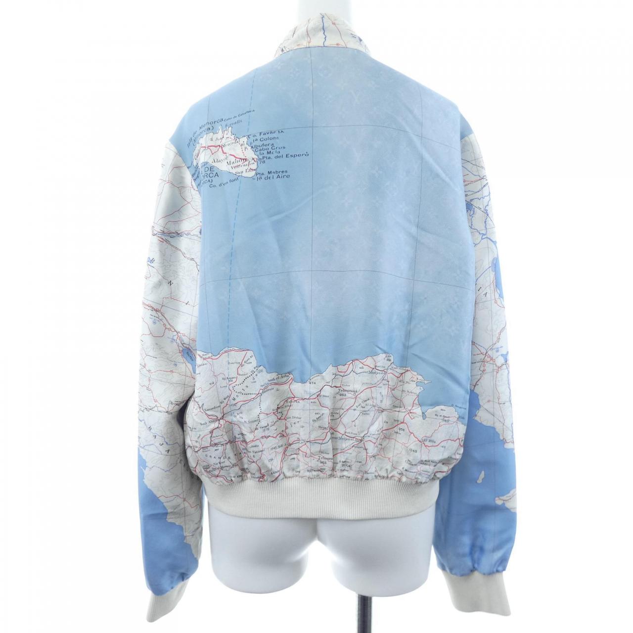 ルイヴィトン LOUIS VUITTON リバーシブルマッププリント FMJA23J55 ブルゾン