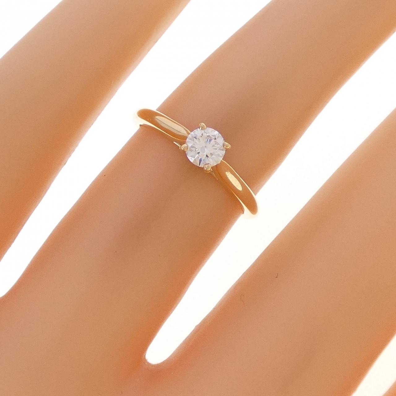 カルティエ ダイヤモンド リング 0.22CT E VS1 EXT