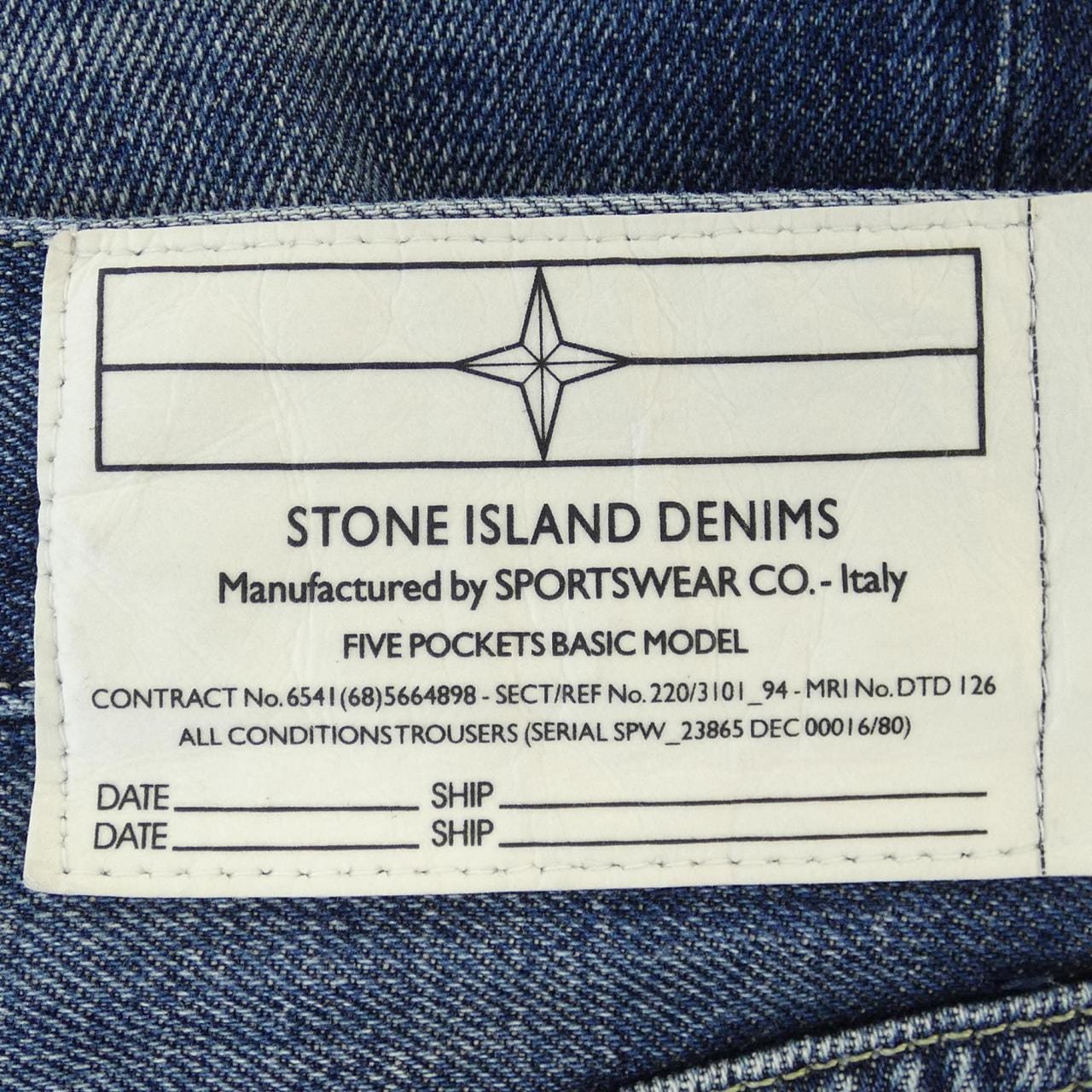 ストーンアイランド STONE ISLAND 101433AT/14 ジーンズ