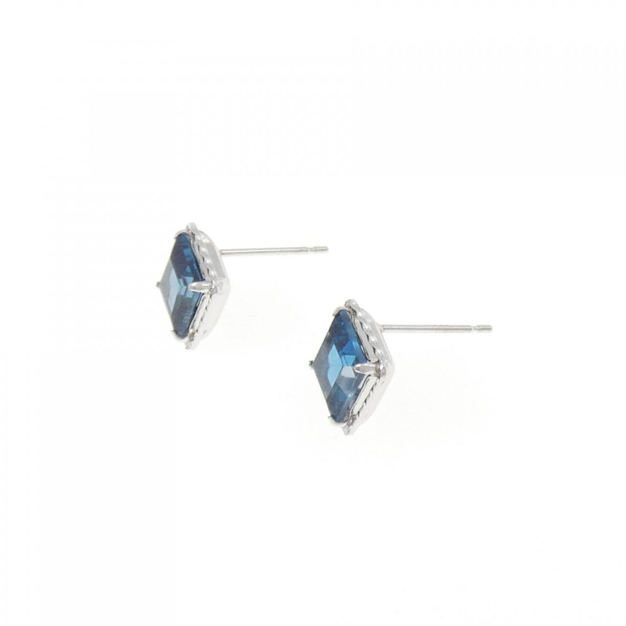 PT Blue Topaz Earrings 2.0CT