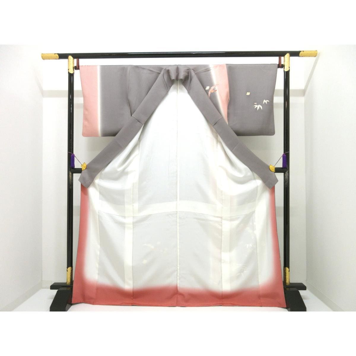 訪問着　友禅金彩加工　ボカシ染