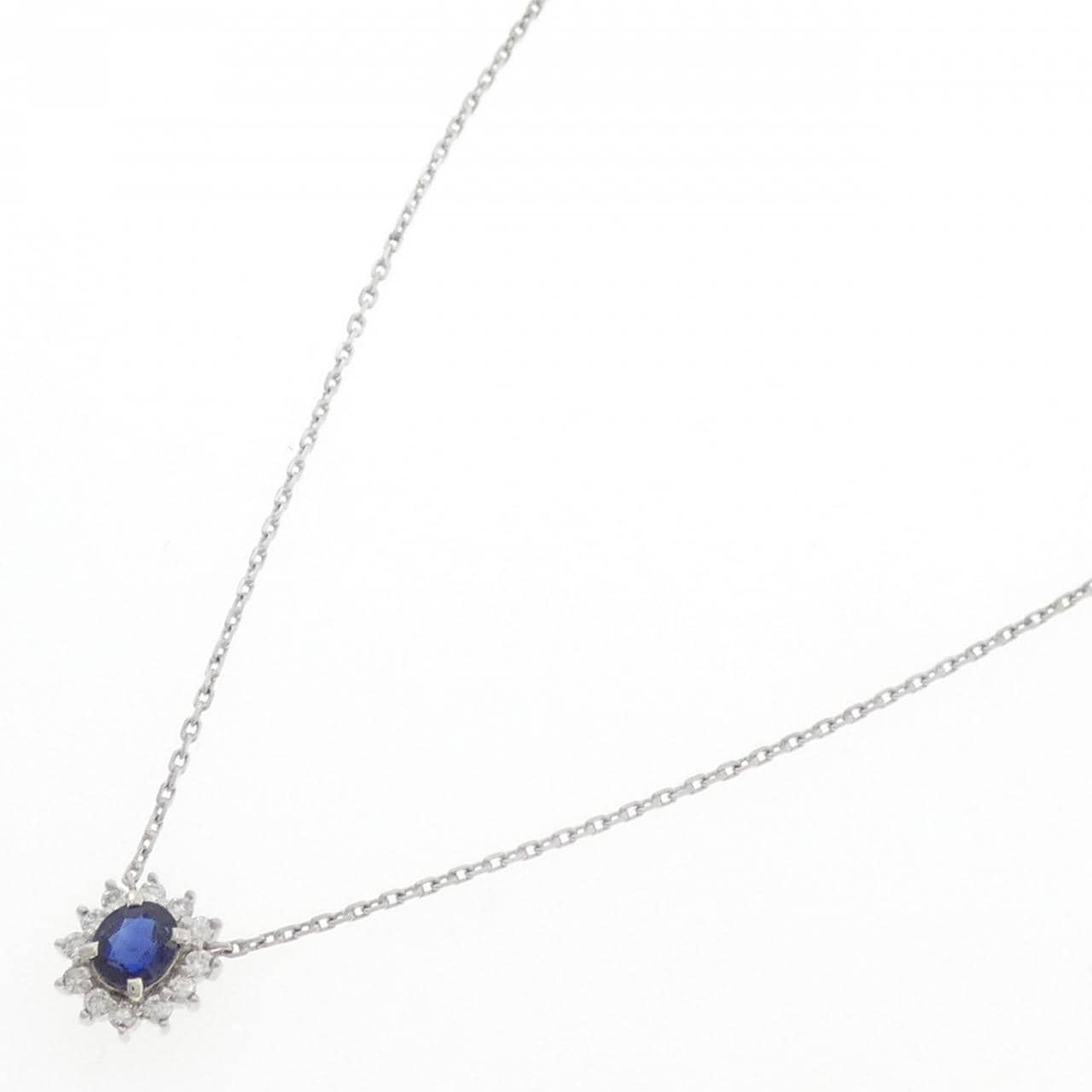 PT サファイヤ ネックレス 0.51CT