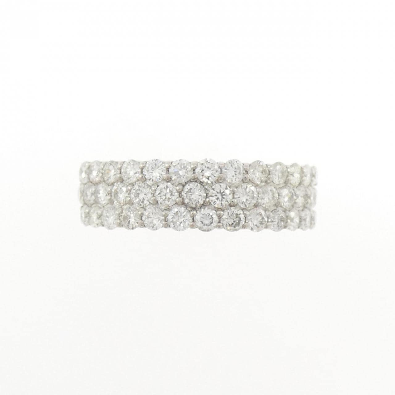 K18WG パヴェ ダイヤモンド リング 1.00CT