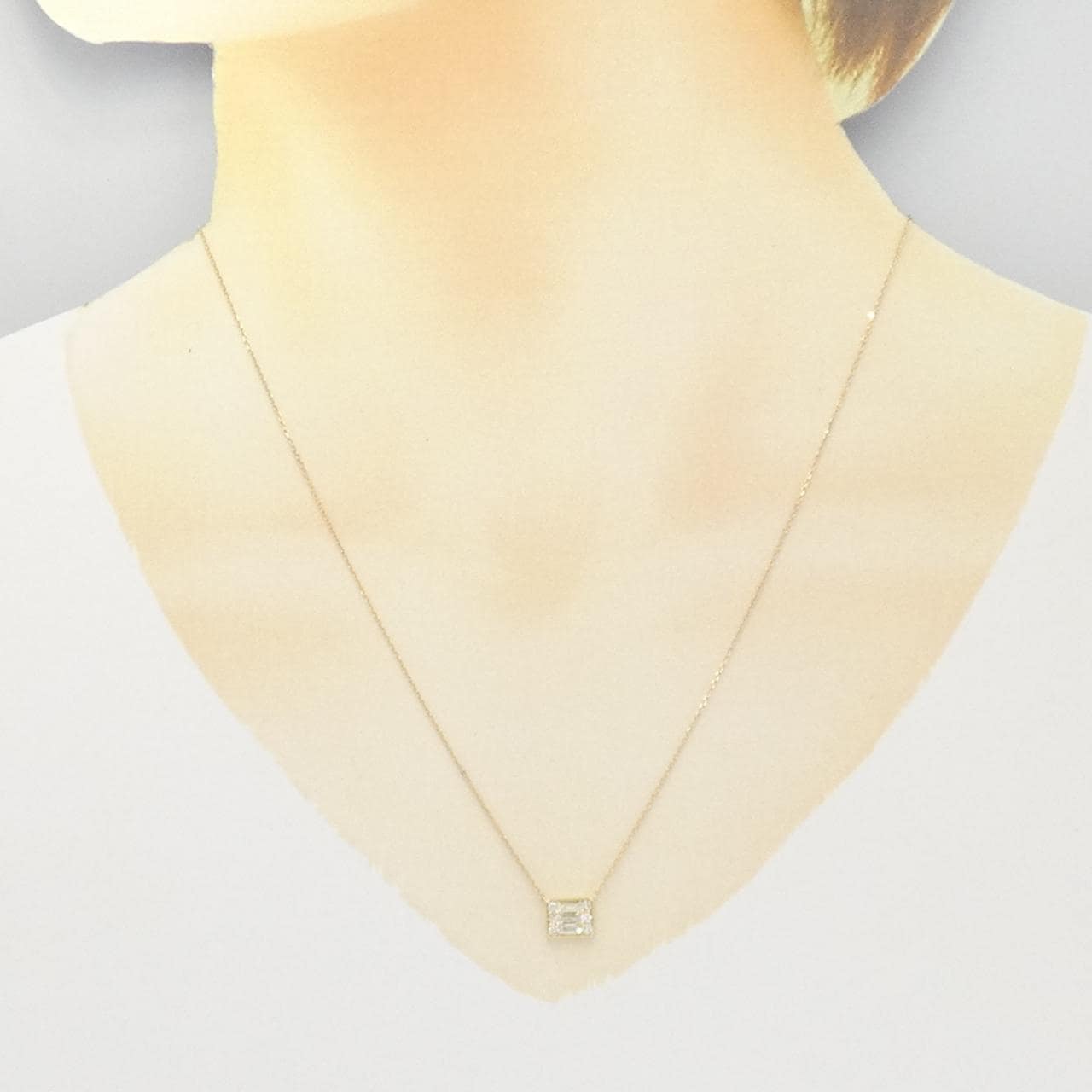 【新品】K18YG ダイヤモンド ネックレス 0.30CT