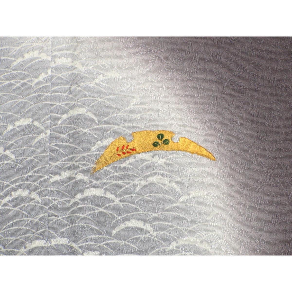 【未使用品】訪問着　友禅金彩加工　ボカシ染　身幅Ｌ寸