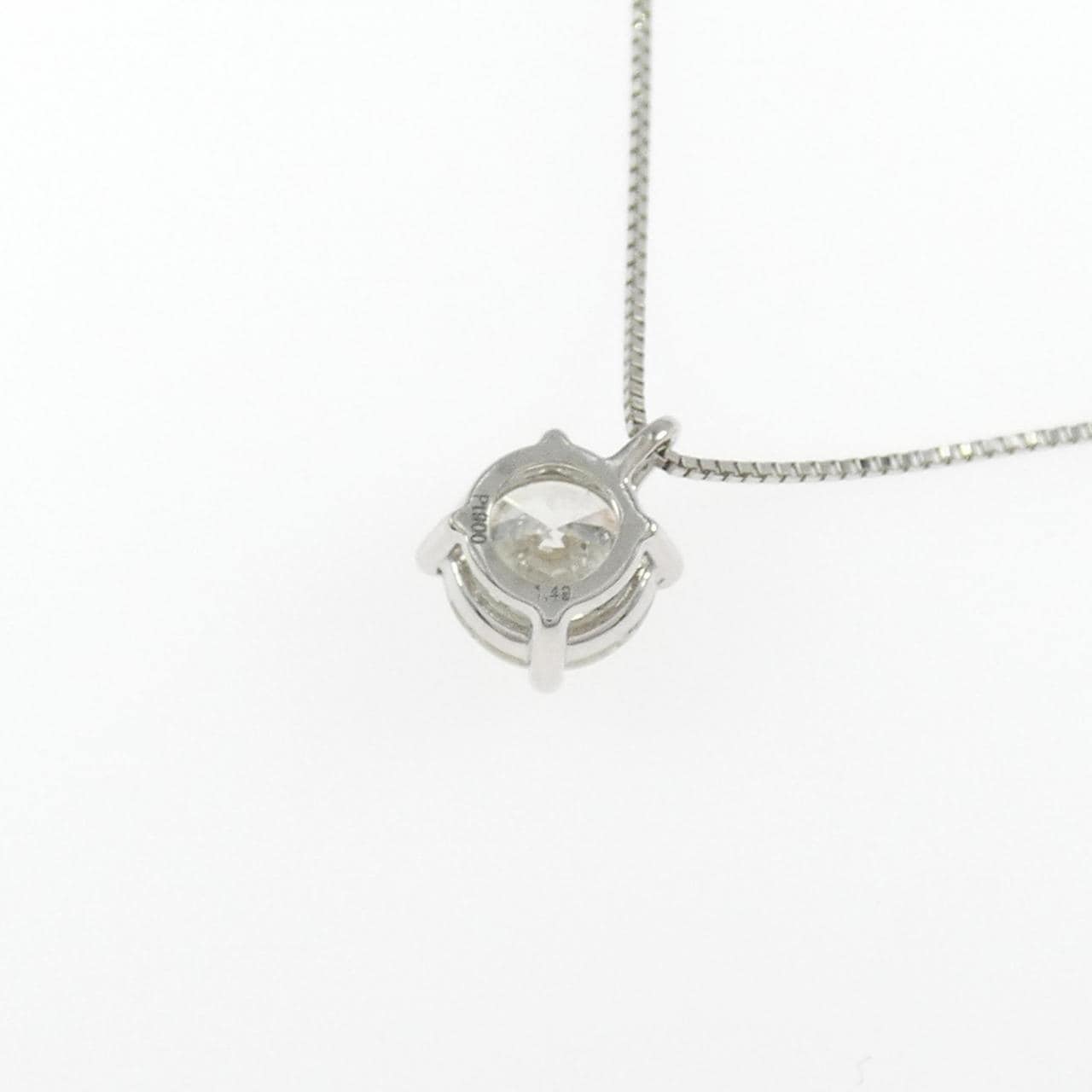 PT900/PT850 ソリティア ダイヤモンド ネックレス 1.49CT