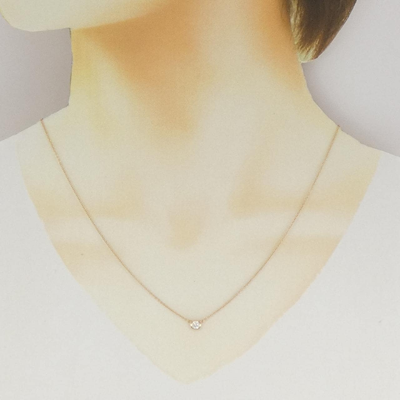 ティファニー バイザヤード ネックレス 0.19CT E IF 3EXT