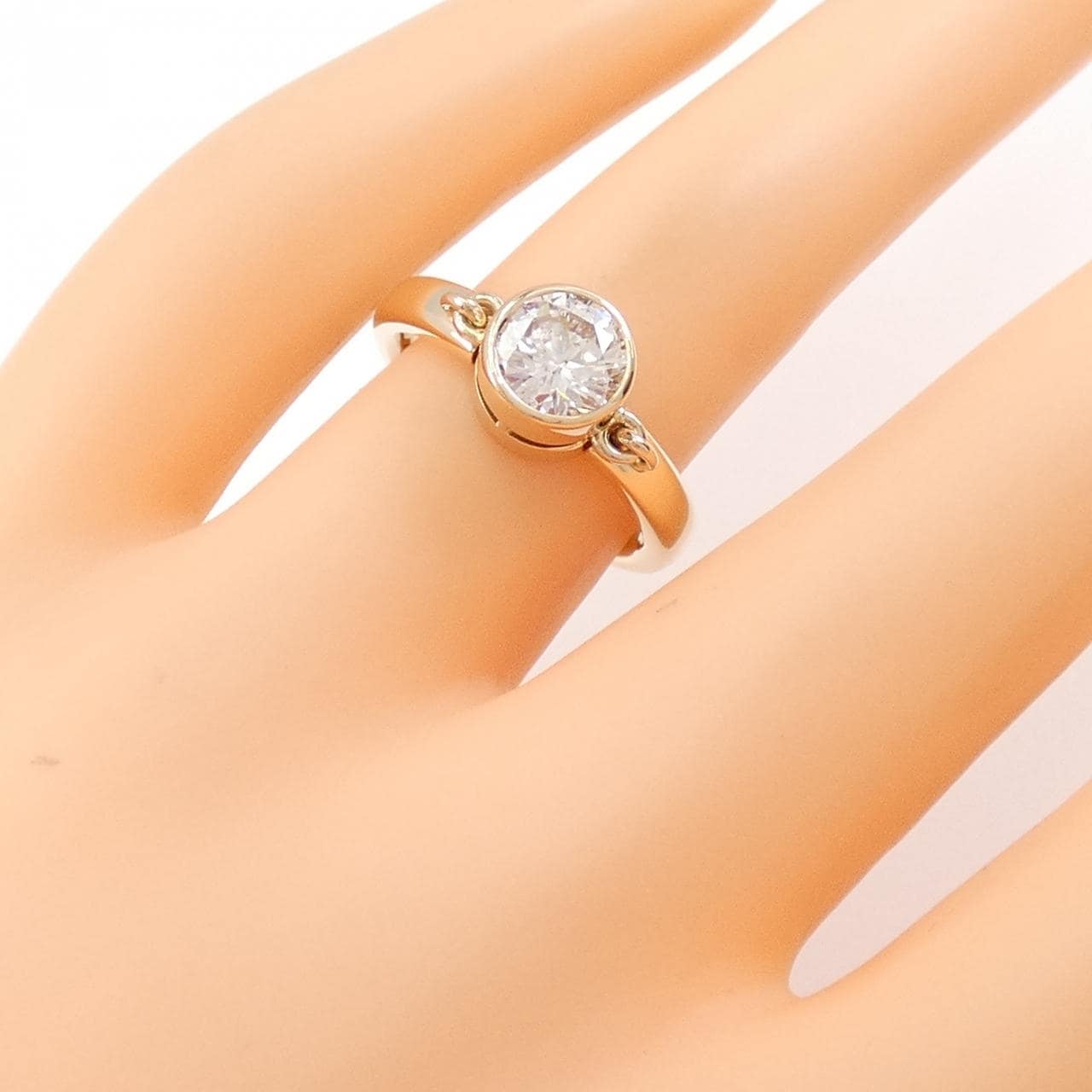 K18PG ダイヤモンド リング 1.057CT