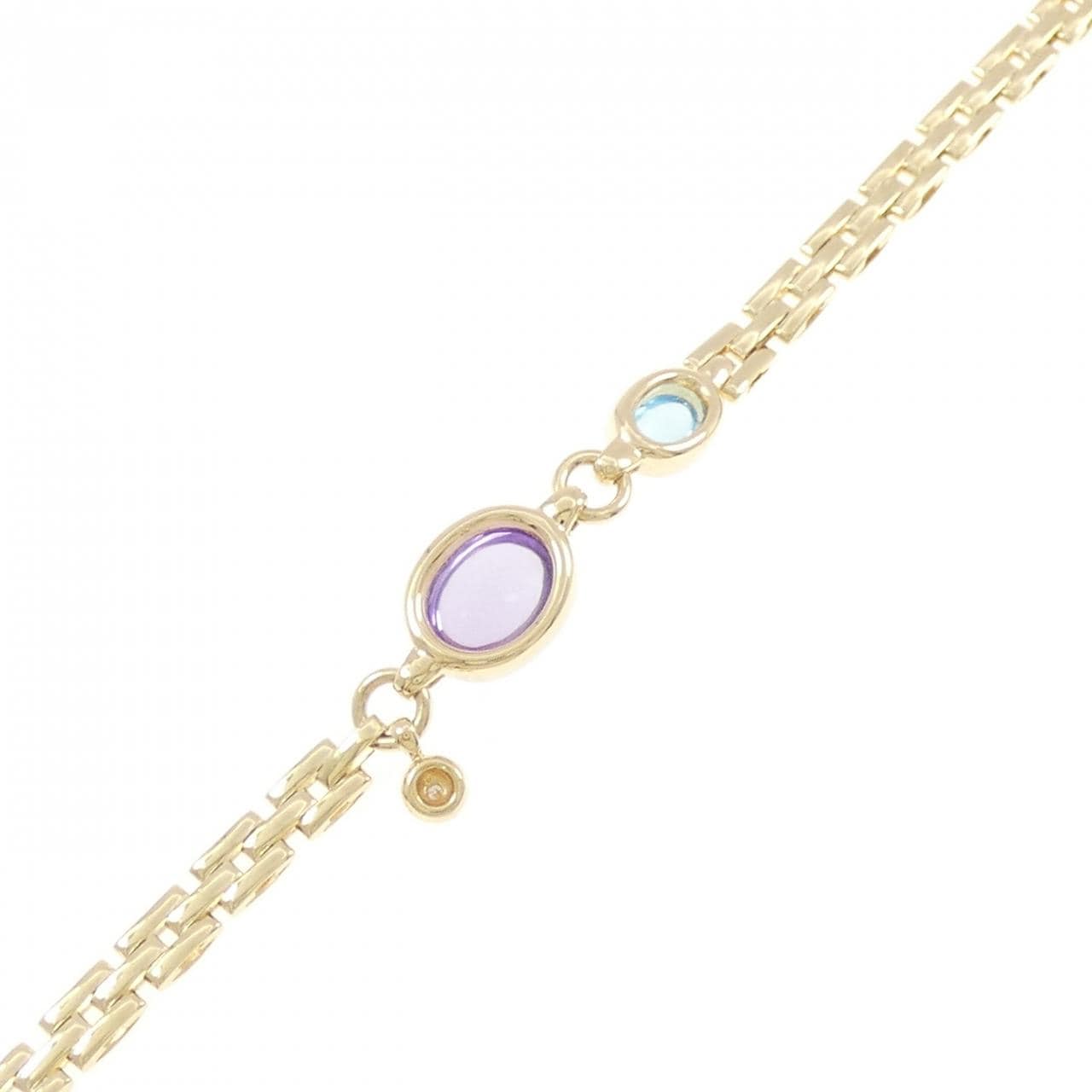 18KYG カラーストーン ブレスレット