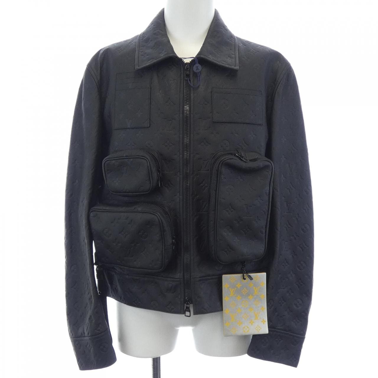 ルイヴィトン LOUIS VUITTON モノグラムエンボスユティリティジャケット HIL46EQXS レザージャケット