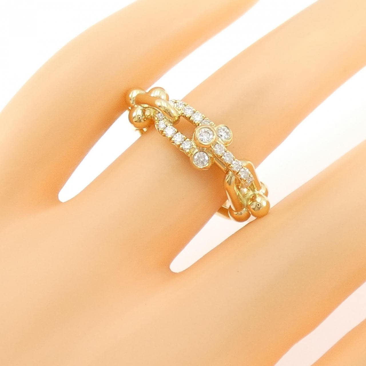 ティファニー スモール リンク リング 0.26CT