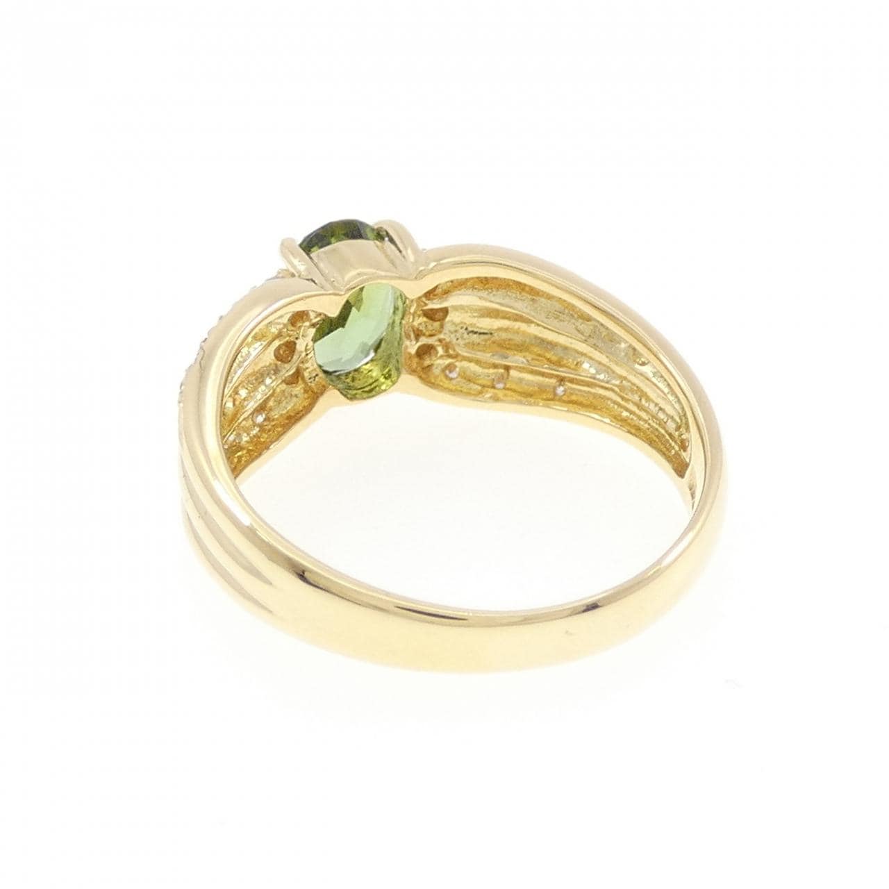 K18YG トルマリン リング 0.72CT