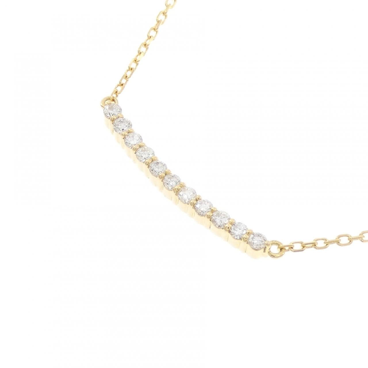K18YG ダイヤモンド ネックレス 0.15CT