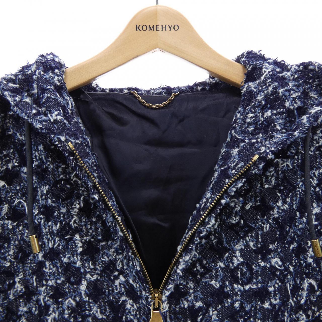 ルイヴィトン LOUIS VUITTON フロックドモノグラムデニムフーディ HTA23WURL ジャケット