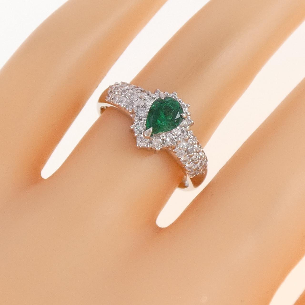 PT900 エメラルド リング 0.50CT