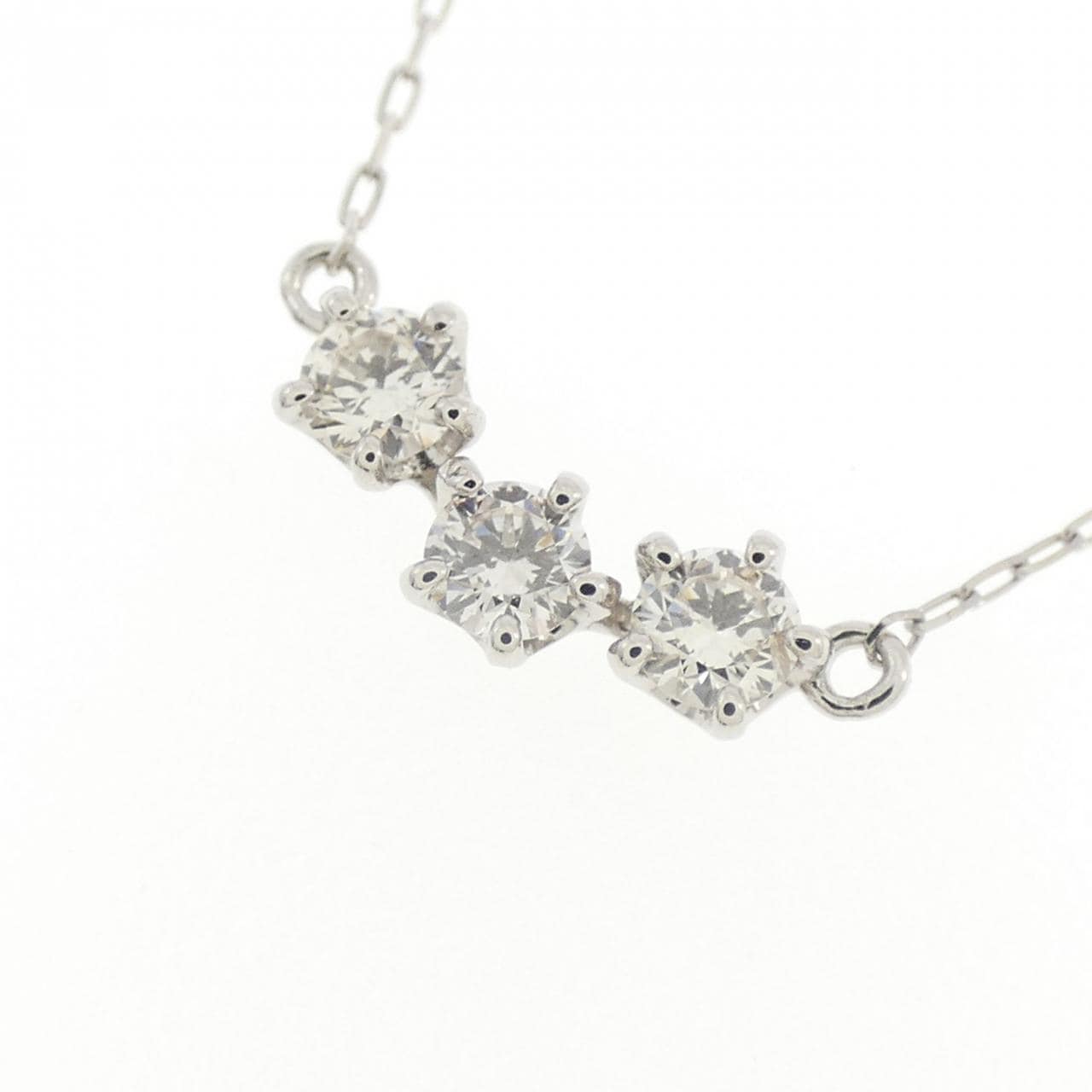 PT950/PT850 ダイヤモンド ネックレス 0.18CT